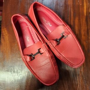 Red Slip-on Loafer By Marco Vitale House Collezione